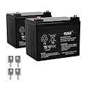 Casil 2 Pack 12v 33ah for 35ah Pride Maxima Revo Shuttle Pride Maxima SC940 Celebrity X BATLIQ1001 BATLIQ1017 AGM U1 Pride Mobility Flash Jazzy 1103…