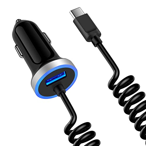 Android Type C Car Charger Fast Charging for Samsung Galaxy A17/A16/A36/A26/S25 Edge/S25FE/S25 Ultra/25 Plus/S24