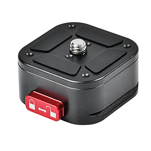 Quick Release Plate, Camera Tripod Mount Arca Swiss QR Plate Fast Claw Clamp Compatible with Canon Sony Nikon Pentax DSLR/SLR/Zhiyun/Feiyu/DJI/Moza