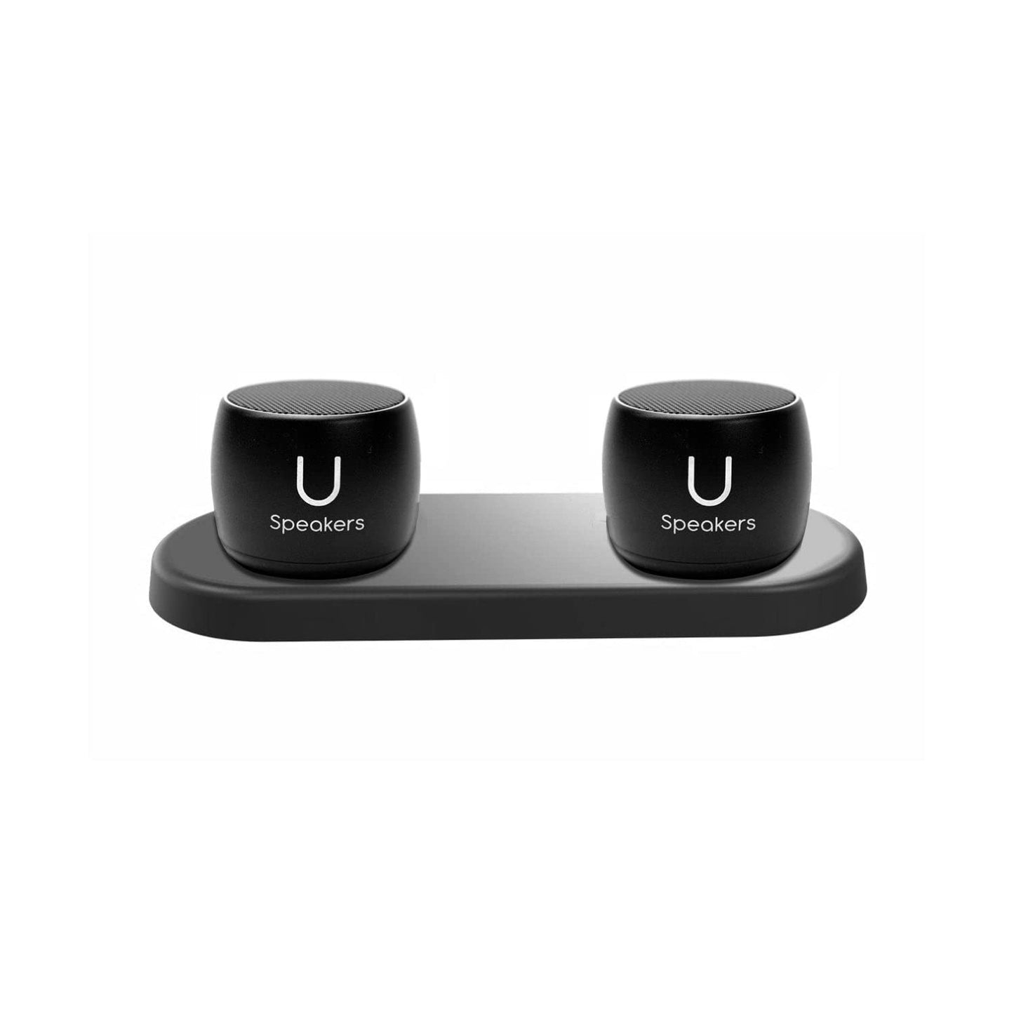 Fashionit U Pro - Mini Bluetooth Speaker Set U Pro TWS Wireless Speakers with Charging Tray | Portable Small Speakers with Surround Sound for Travel