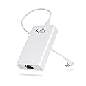 Gigabit PoE to USB C Converter for Smart Phone/Tablet, USB-C to Ethernet Adapter with 23W Charging, Power & Data 2-in-1 RJ45 Port to Type-C Adapter