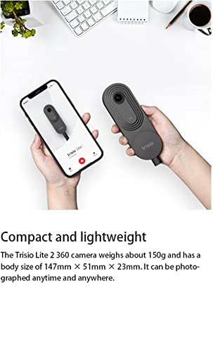 Trisio Lite 2 VR Camera for 8K HD Panorama, 360 Camera 3D Panoramic Commercial Camera for Home Decoration Renovation Real Estate Agency Hydropower