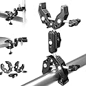 Neewer Double Super Clamp Camera Mount with Magic Arm, Cold Shoes for Desk Studio Light Stand Holder Photography Reflector, Flag, Cross Bars