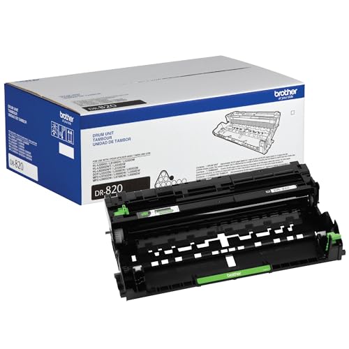 Brother Genuine-Drum Unit, DR820, Seamless Integration, Yields Up to 30,000 Pages, Black