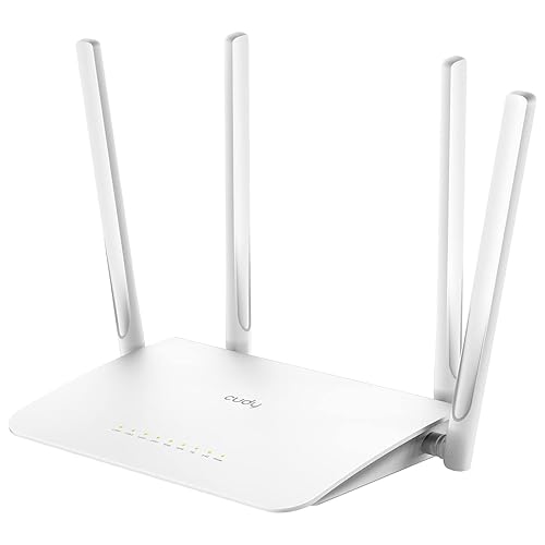 Cudy AC1200 Gigabit WiFi Router(WR1300), Dual Band MU-MIMO Wireless Internet Router, 4 x Antennas, VPN, Guest WiFi and AP Mode, Long Range Coverage