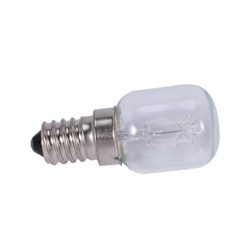 CHDONGSE E14 High Temperature Bulb 500 Degrees 25W Halogen Bubble Oven Bulb E14 250V 25W Quartz Bulb, Transparent