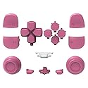 WPS Replacement Clip Shell Thumbsticks Dpad R1 L1 Trigger Full Buttons Set for PS5 PlayStation Controller (Purple)