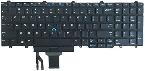 New English Laptop Replacement Keyboard for Dell Latitude E5550 E5570 E5580 US Layout No Backlight