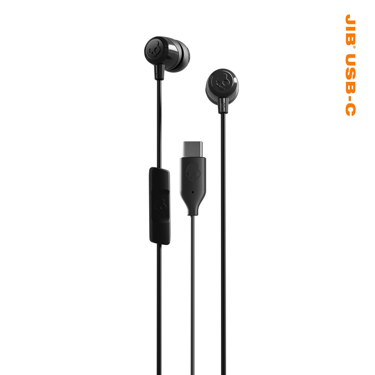 Skullcandy Jib USB-C Wired Earbuds with Noise Isolation, Inline Microphone Call and Track Control for iPhone Android, Ear Gel Sizes Included…