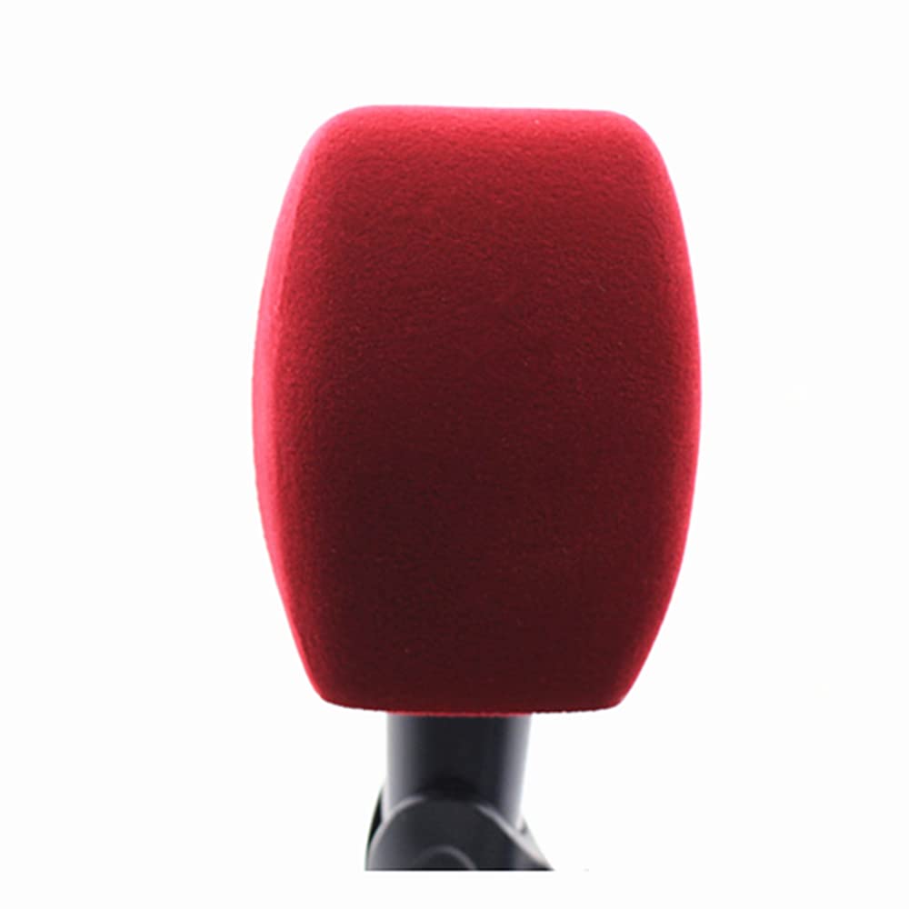 Hxstaald Flocked Mic Foam Windscreen Handheld Microphone Covers Large Mic Foam Pop Filters for TV Interview,radio,media Broadcast Microphones (Square