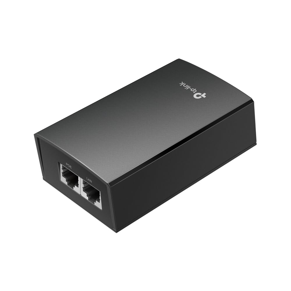 TP-Link TL-PI4824G 48V/24W DC Passive PoE Injector | Gigabit PoE Adapter | Plug & Play | Up to 100 Meters (325 feet) | Desktop/Wall-Mount | UL