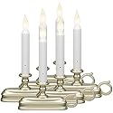 Xodus Innovations FPC1325P-6 Battery Operated LED Window Candle with New Hot Spot Technology and Dusk to Dawn Sensor and Choice of Amber or White
