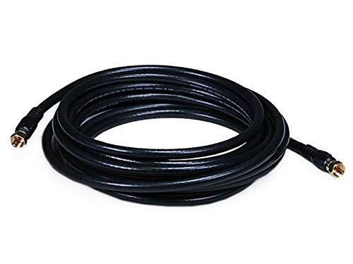 Coaxial Cable,RG-6,15 ft.,Black
