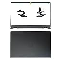 Jingelmall LCD Back Cover Top Lid Top Case Front Bezel with Hinge Replacement for Dell Inspiron 15 3510 3511 3515 3520 3521 3525 Series P/N 0WPN8