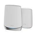 NETGEAR Orbi Whole Home Tri-Band Mesh WiFi 6 System (RBK652S) - Router + 1 Satellite Extender - Security Features - Coverage up to 3,500 sq. ft., 40