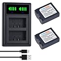 PowerTrust 2X CGA-S006 CGA-S006E Battery + Dual USB Charger for Panasonic Lumix DMC-FZ7, DMC-FZ8, DMC-FZ18, DMC-FZ28, DMC-FZ30, DMC-FZ35, DMC-FZ38