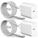 Fast iPhone Charger, Quick 10Foot USBC Wall Charger Phone Charge 2Pack PD USB C Fast Charge Block + Long 10FT Lightning Fast Charging Cable…