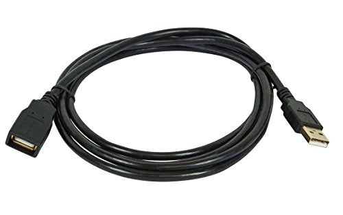 iMBAPrice Premium 10 Feet Long USB 2.0 Extender Cable - A Male to A Female 28/24AWG Extension Gold Plated Cable (Black)