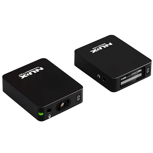 NUX B-10 Vlog Camera Wireless Microphone System, Wireless Lavalier Lapel Microphone System for Vlog Shooting, Live broadcasts