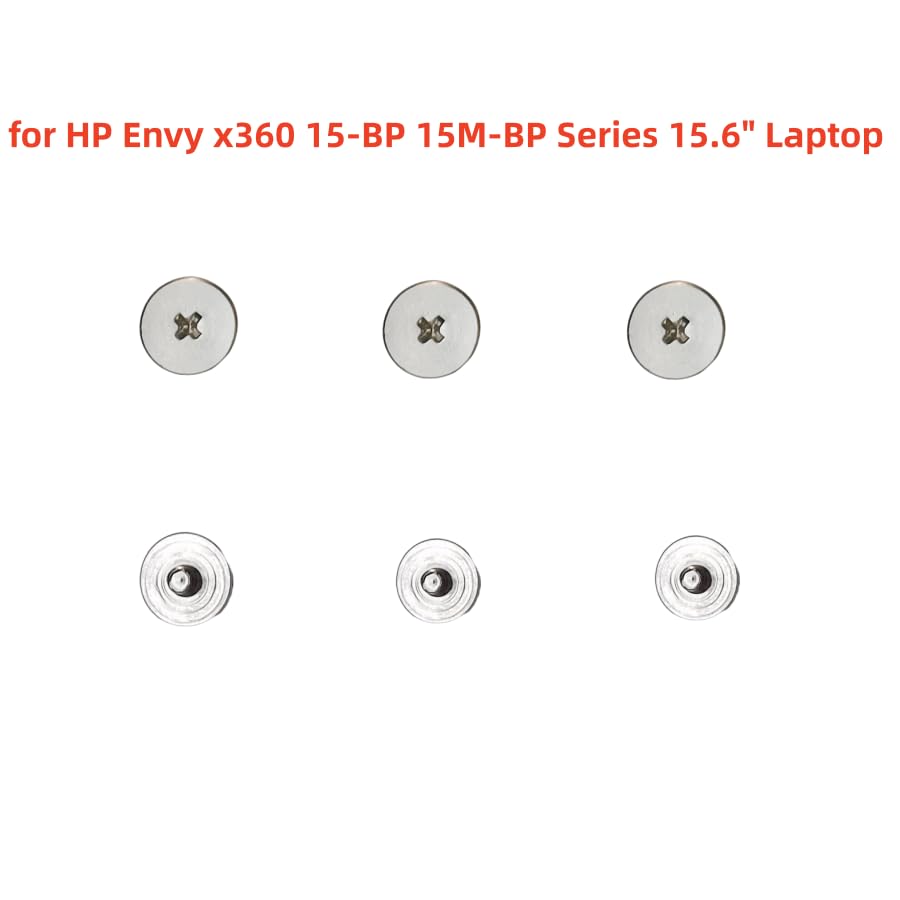 6PCS Laptop LCD Hinge Assembly Screws for HP Envy x360 15-BP 15M-BQ 15-BK 17M-CE Series 15.6" Laptop