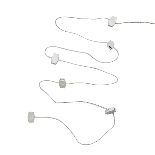 USB White Wire Extension Cord with 12 Power Outlets