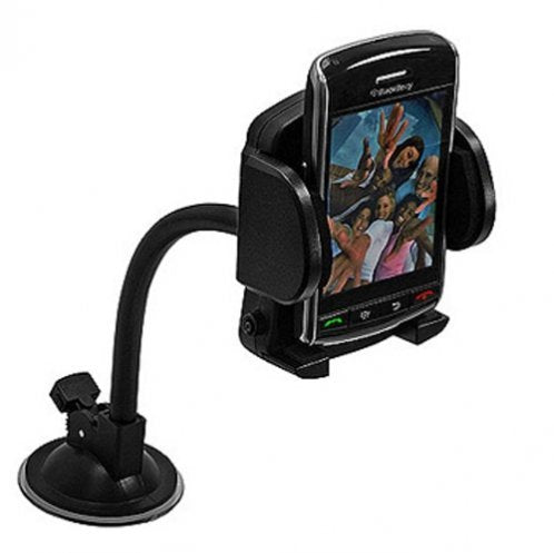 Universal Rotating Car Mount Windshield Window Phone Holder Cradle for Cricket Huawei Mercury, Huawei Mercury Ice, Huawei Pillar, Kyocera Rio E3100