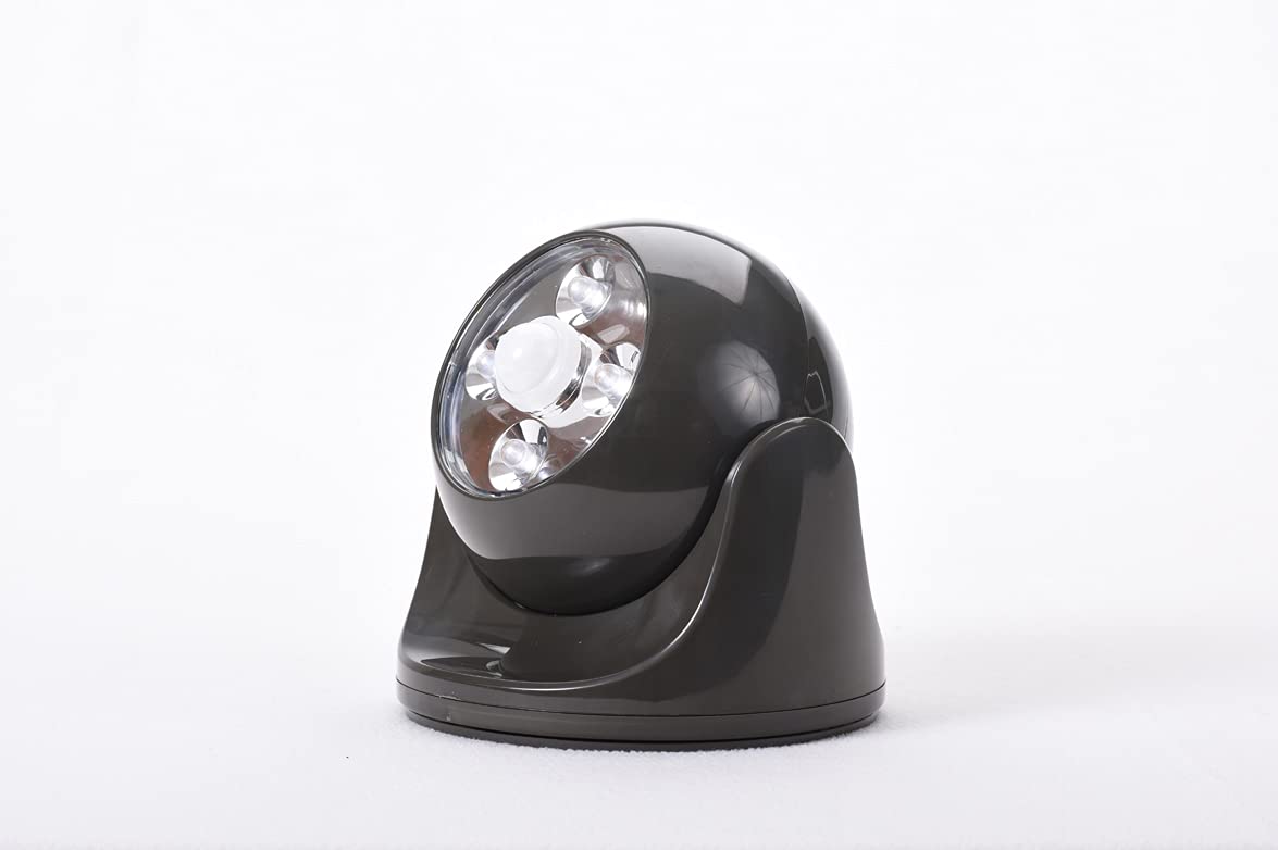 Maxsa Innovations 40252 Battery-Powered Motion Activated Wirelessly Linkable Outdoor Lighting, Black