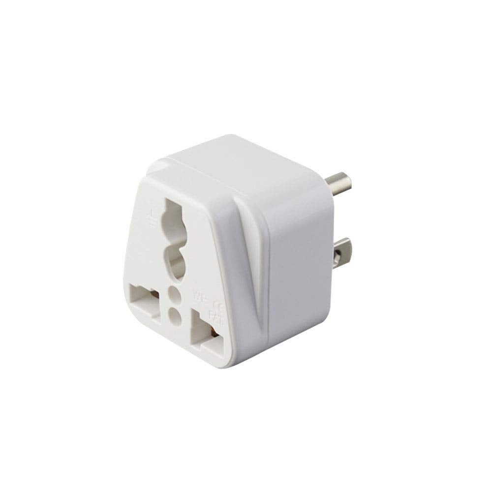 UK to US Travel Adapter, India to US Plug Adapter, Type B Adapters for USA, 3-Pack, Plug Converter, USA Travel Adapter, Universal to American Outlet…
