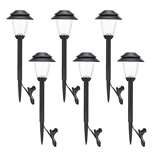 HECARIM 6 Pack Low Voltage Pathway Lights - Waterproof Outdoor Landscape Lighting, Super Bright LED Garden Lights for Walkway, Energy-Saving 5V