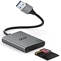 Acer SD Card Reader, USB A 3.0 to Micro Memory Card Reader, Aluminum Dual Slot SD to USB Adapter for Computer, PC, Laptop and Type A Devices