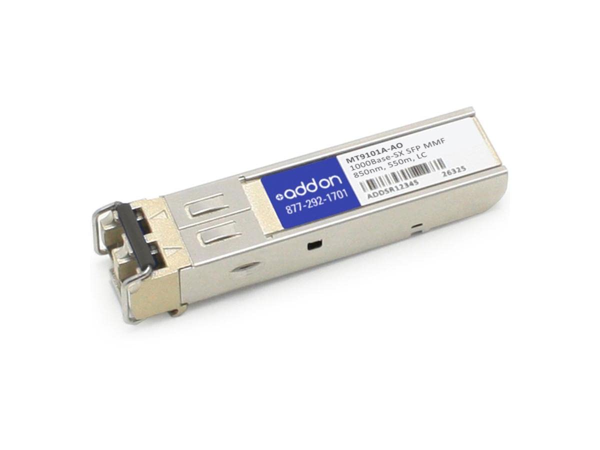 Add on-Computer Peripherals MT9101A-AO McAfee MT9101A Compatible TAA Compliant 1000Base-SX SFP Transceiver