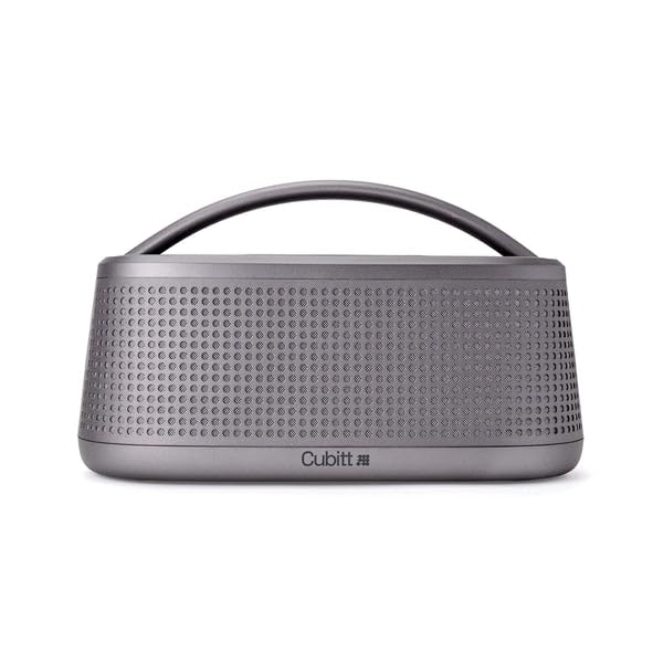 Cubitt Power Pro Gen2 Portable Bluetooth Speaker - 40W Loud Sound, Waterproof IPX7, Bluetooth 5.3, TWS Pairing, Quick USB-C Charging - Gun Metal