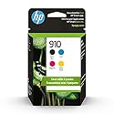 HP 910 Black, Cyan, Magenta, Yellow Ink Cartridges (4-Pack) | Works OfficeJet 8010, 8020 Series, OfficeJet Pro 8020, 8030 Series | Eligible