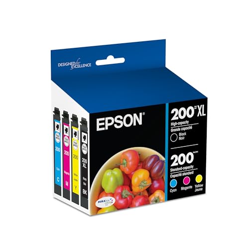 Epson T200XL-BCS DURA Ultra High Capacity Genuine Ink Cartridge Black and Color Combo Pack