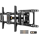 Perlegear Full Motion TV Wall Mount for 42-97 inch TVs up to 132 lbs, Preassembled and Telescopic Design for Easy Setup, Swivel, Tilt and Extension
