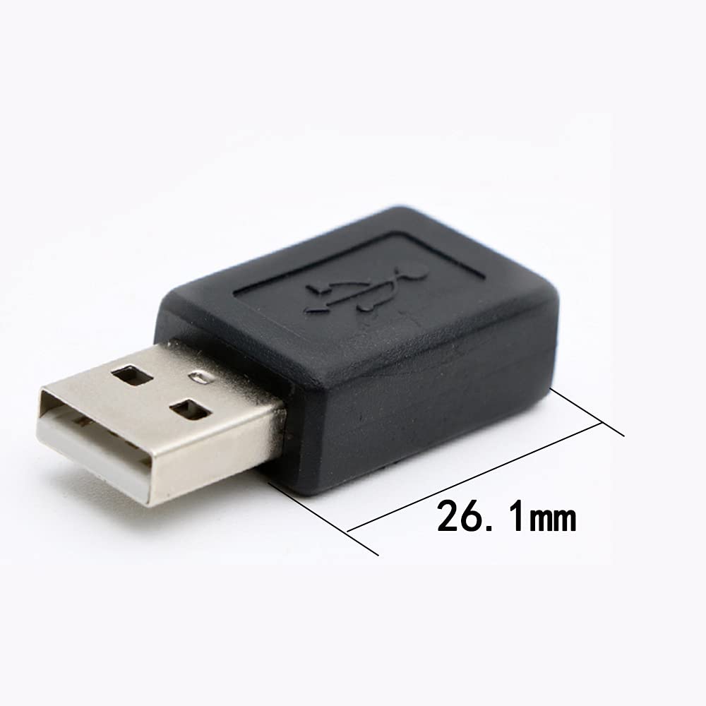 rgzhihuifz 3 Pack USB 2.0 A Male to USB Micro Female Adapter Converter