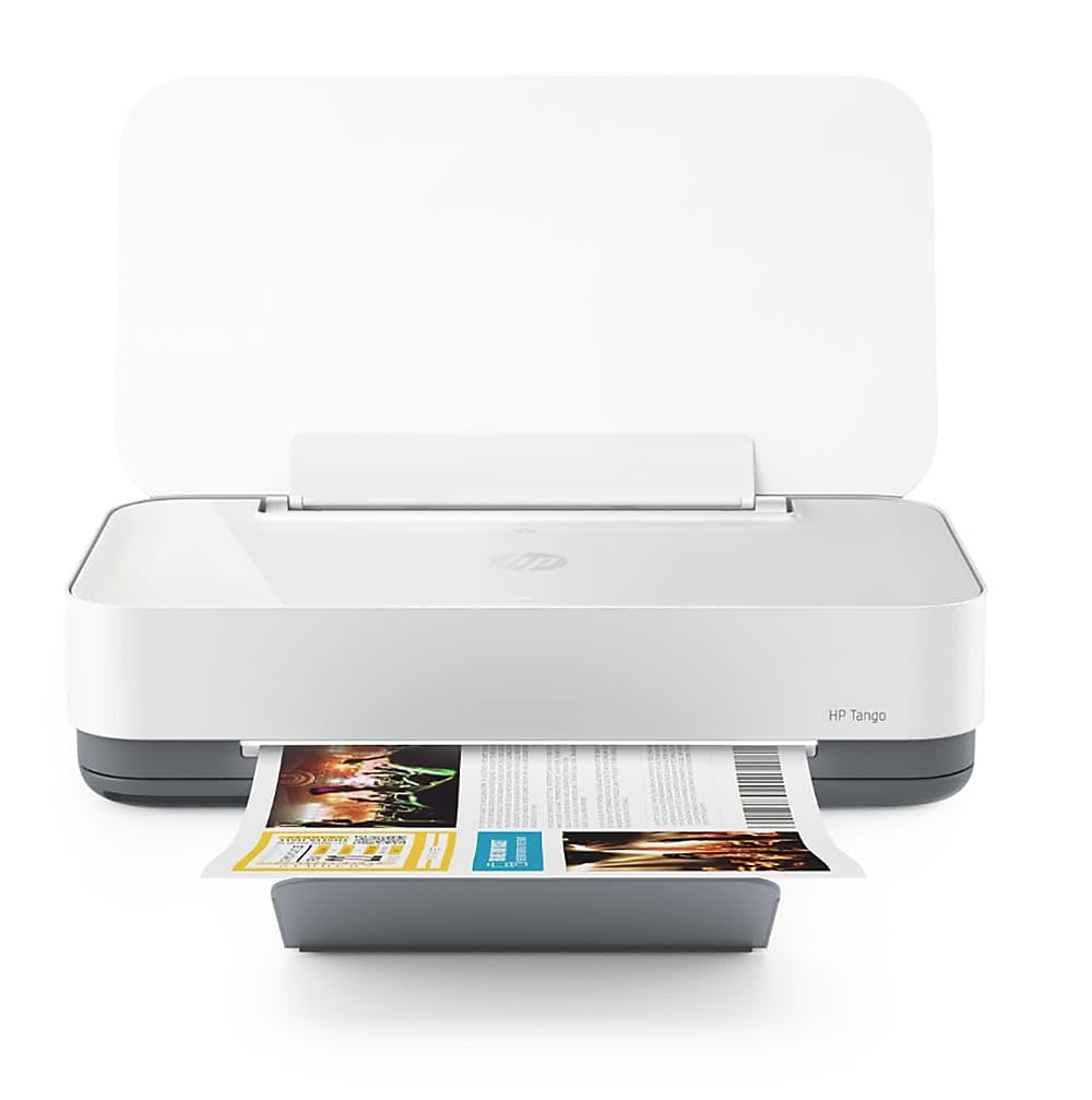 HP Tango Smart Wireless Printer - Mobile Remote Print, Scan, Copy, Instant Ink, Works with Alexa(2RY54A),White