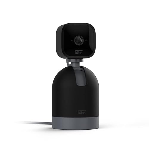 Blink Mini Pan-Tilt Camera (newest model), Rotating indoor plug-in smart security camera, two-way audio, HD video, motion detection, Works with Alexa