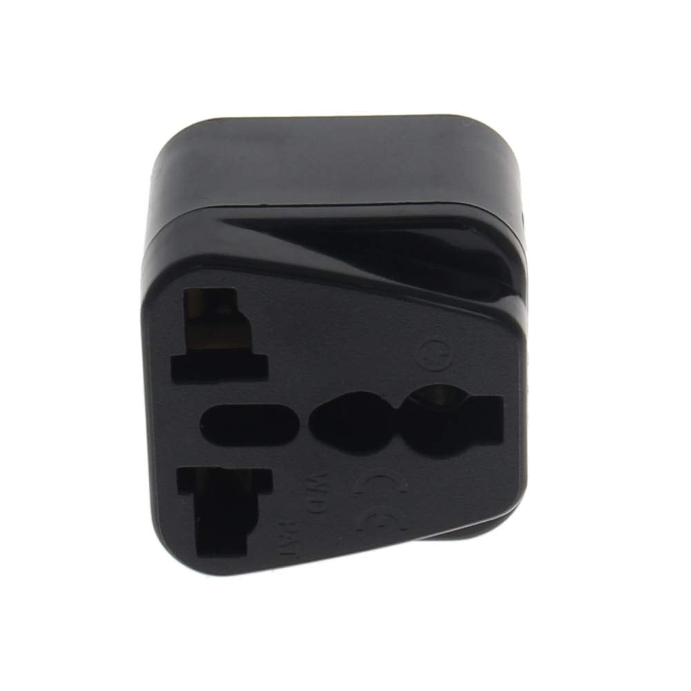 Fielect AC 110V-250V 10A WD-5 Male US to Female Universal Power Socket Adapter for Cord Connector 2pcs