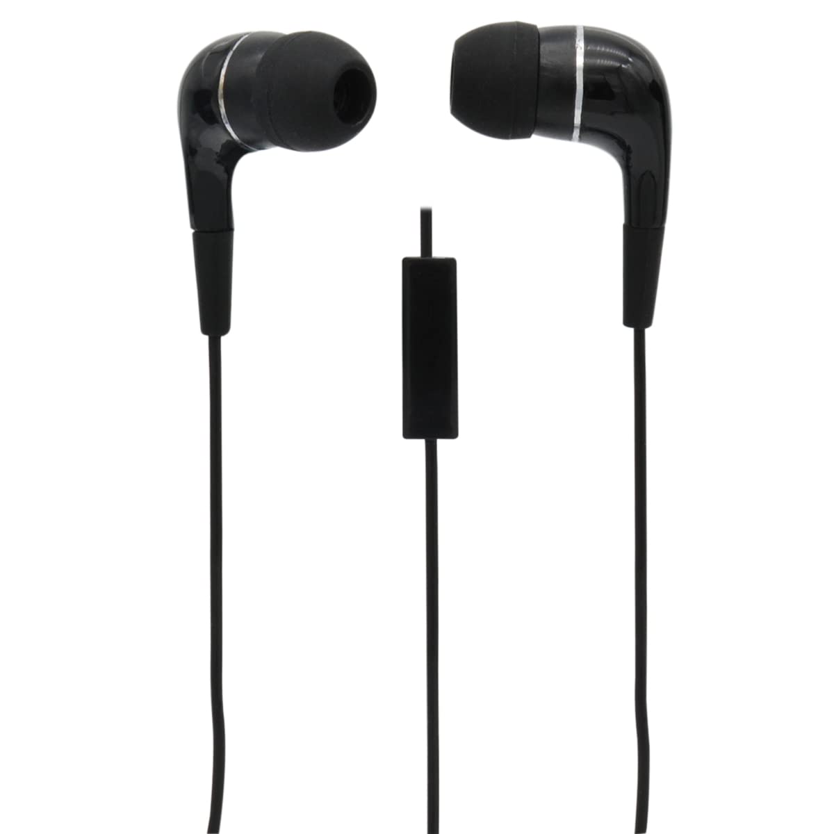 MobileSpec MBS10101 Stereo in Earbuds w/Inline Mic - Black