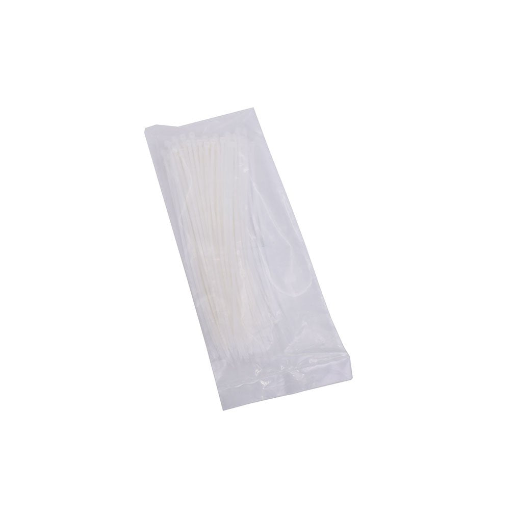 1000pcs 8 inch Nylon Cable Tie Self Locking 8" Plastic Cable Wire Zip Ties Natural White