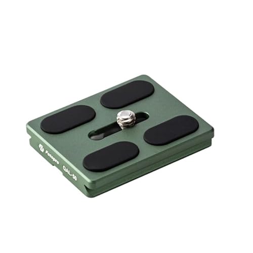 Fotopro 50mm arca Swiss Plate with 1/4 Inch Screw Universal Quick Release Plate for DSLR Camera Tripod Ball Head QAL-50 (Green)