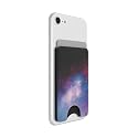 PopSockets Minimalist Slim Phone Wallet, Phone Card Holder, Wireless Charging Compatible, Wallet Without Grip Compatible with MagSafe- BL Galaxy