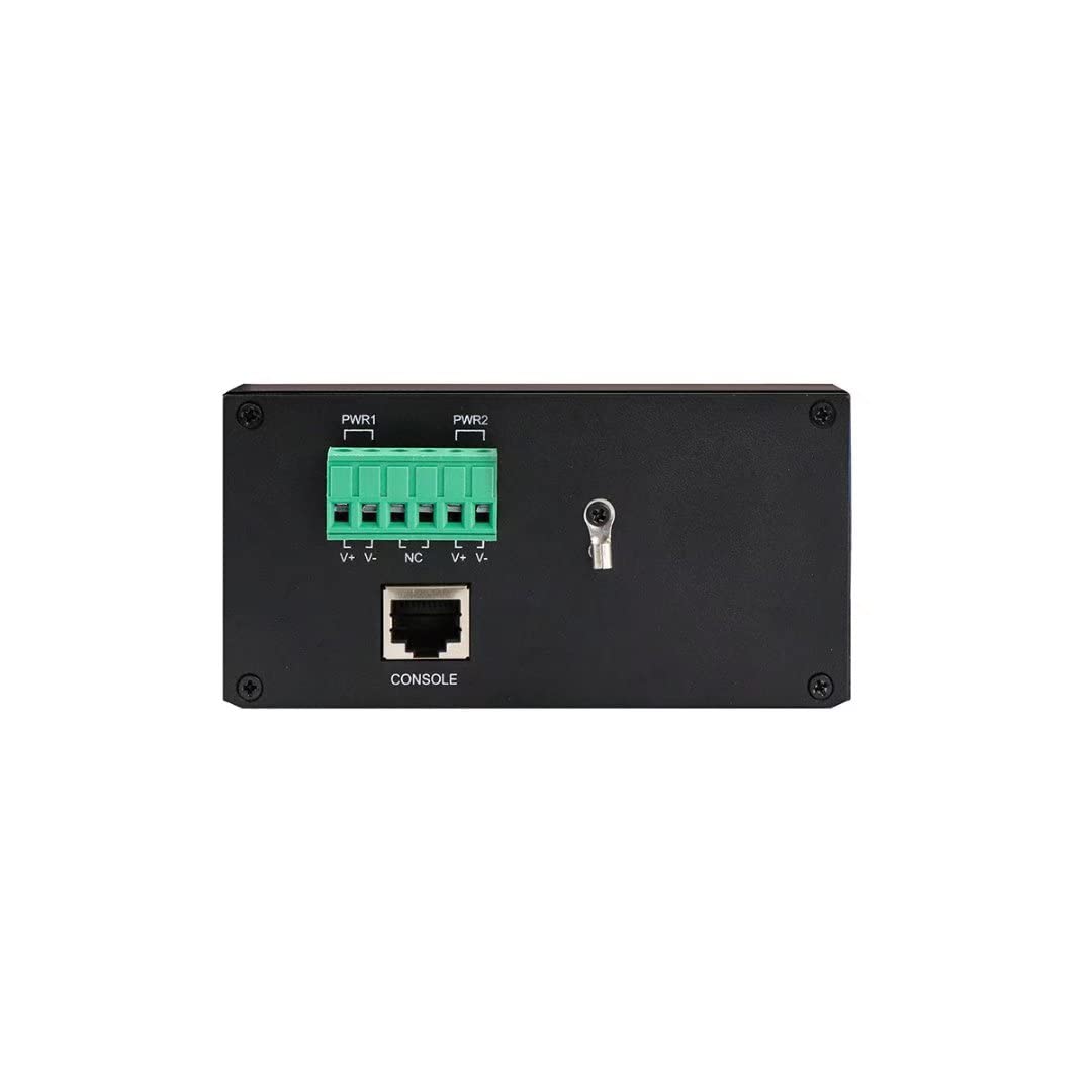 OLYCOM Managed Switch 8 Port Gigabit Ethernet 12V Industrial Grade with 8 Port SFP Din Rail Mounted IP40 for Outdoor Use