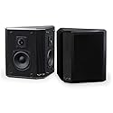 Fluance Elite High Definition 2-Way Bipolar Surround Speakers for Wide Dispersion Surround Sound in Home Theater Systems - Black Ash/Pair (SXBP2)