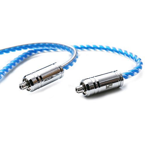 ZY HiFi Cable SE215 315 425 535 Four-core Twisted Silver Plated OFC Upgrade Cable ZY-065 Blue