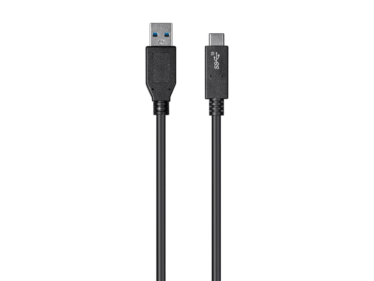 Monoprice USB Type-C to USB Type-A 3.1 Gen 2 Cable, 10Gbps, 3A, 30AWG, To Use with Samsung Galaxy S9 S8 Note 8 Pixel, LG V30 G6 G5, Nintendo Switch