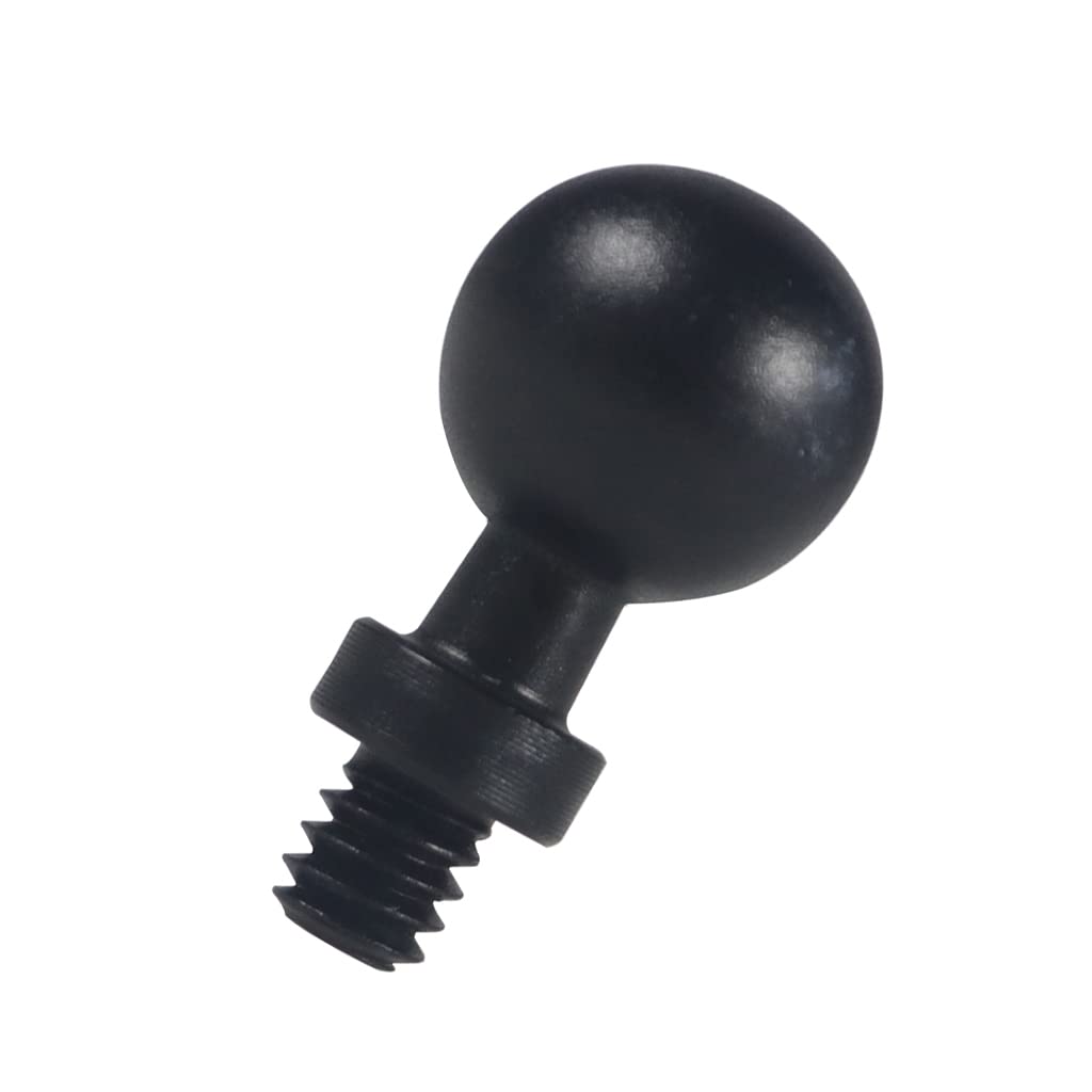 NovelGoal 13mm/15mm/17mm Ball Head Mount 1/4" Screw Adapter for Camera Phones GPS Holder Part Photography (17MM Ball Head)