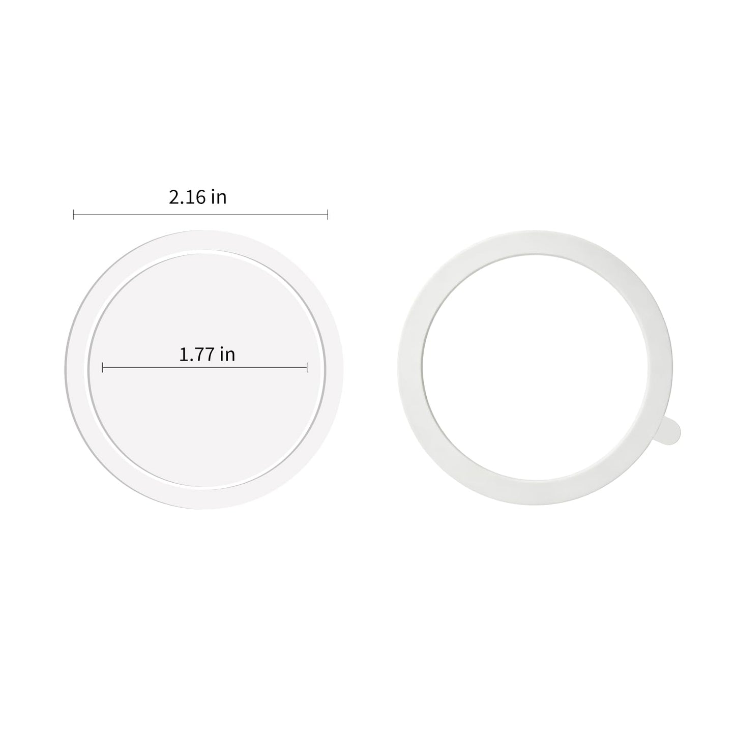 Replacement Adhesive for OHSNAP Grip 3/4/5 & Magnetic Ring, UHB Clear Double-Sided Stickers, Ultra-Strong Invisible Bond for MagSafe Accessories (Pack
