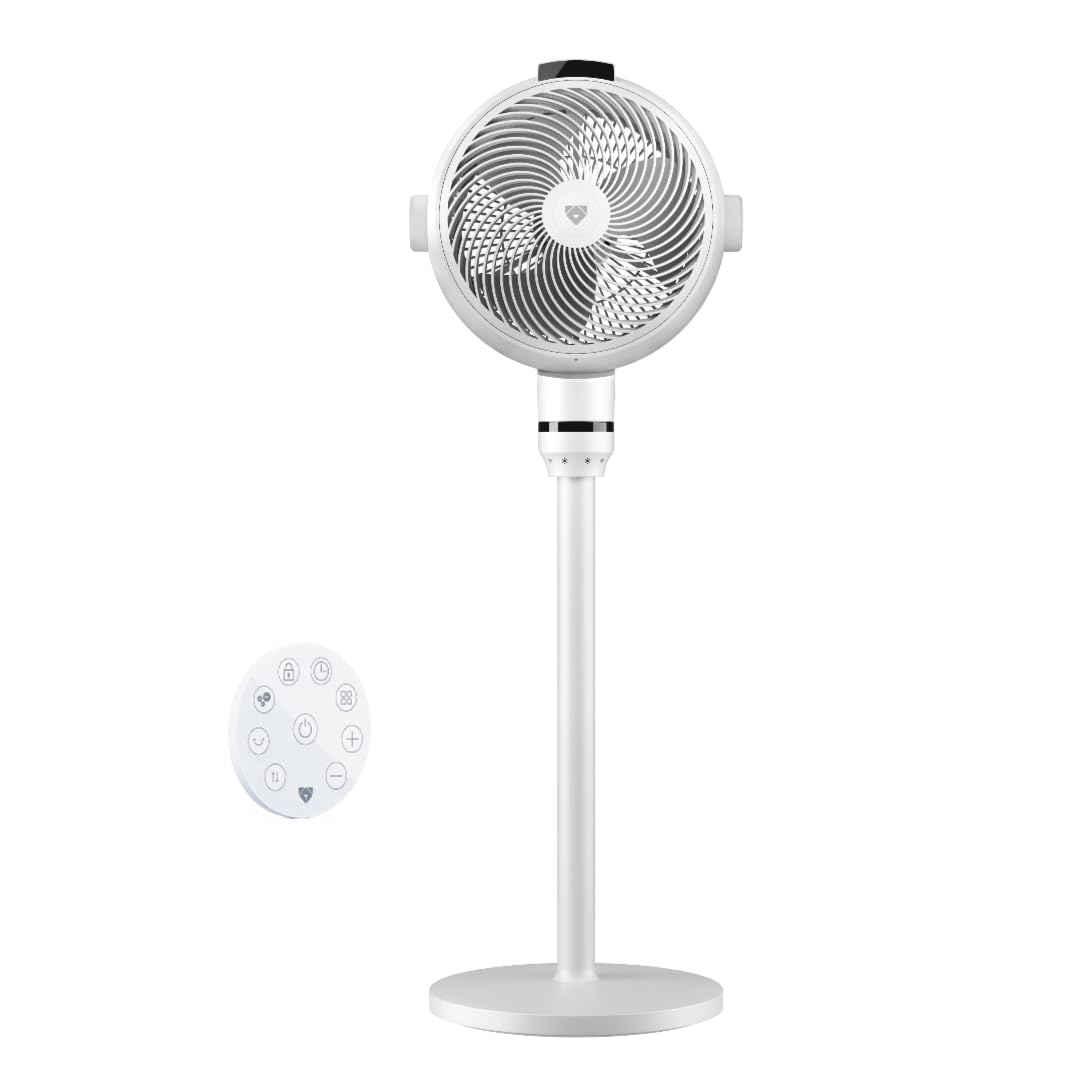 Airdog SF3 Smart Pedestal Fan Air Circulator with Temperature Sensor Remote
